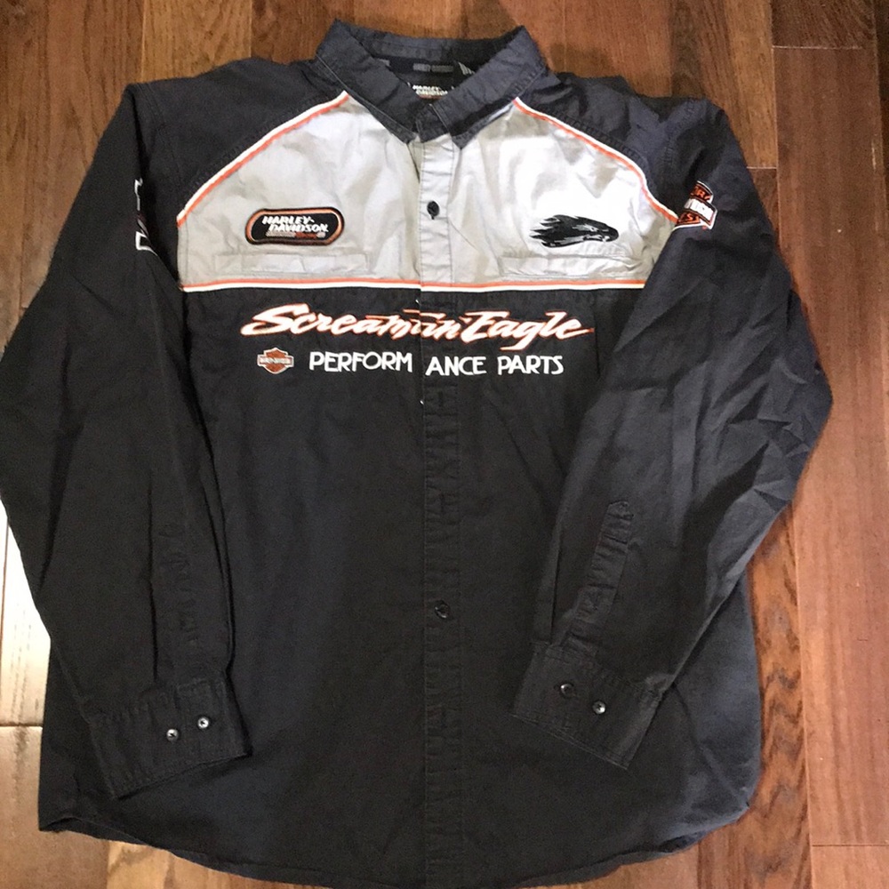 Harley Davidson button down shirt